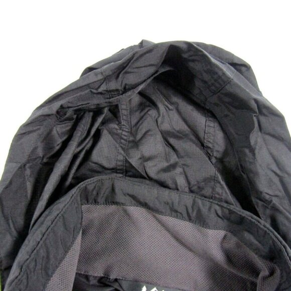 REI Black 1/4 Zip Pullover Jacket Unisex Size M Hooded Rain Lightweight Vented - Picture 9 of 10